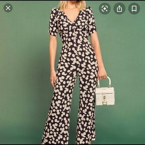 Reformation Marlena Jumpsuit in Daisy Chain